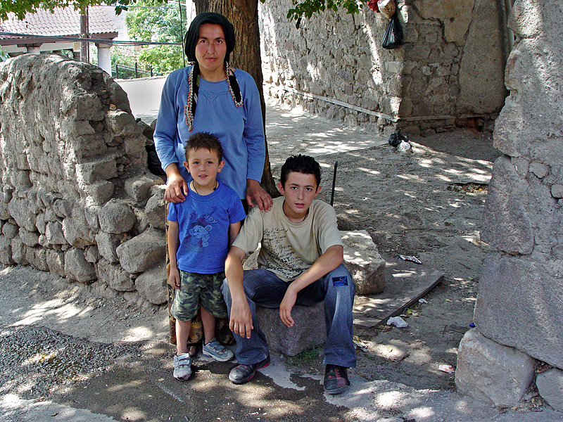 Mother and sons