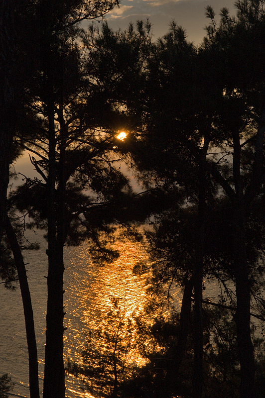 Gzelyurt, sunset on the Dardanelles