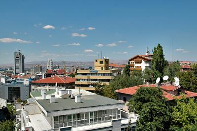 Ankara skyline from the office