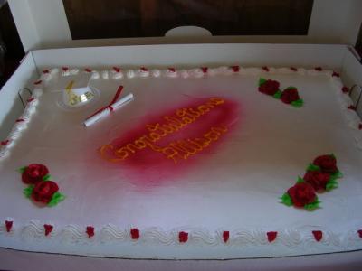 Pretty cake for a pretty graduate