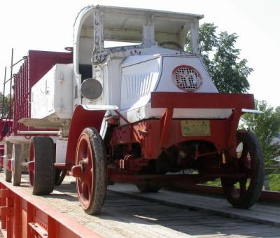 Mack truck hauled circus wagons