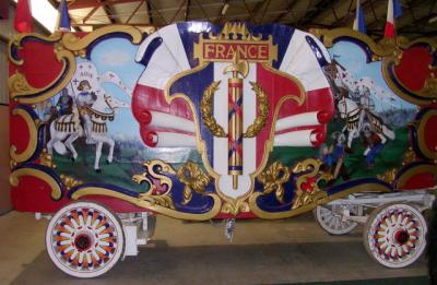 United States Motorized Circus France Tableau.  1921
