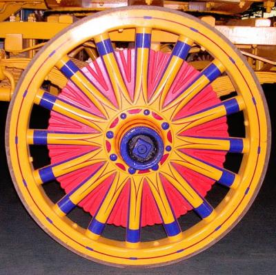 Wheel of Sparks Circus Band Wagon.  ca. 1900.