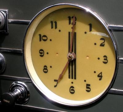 1936 Cadillac clock