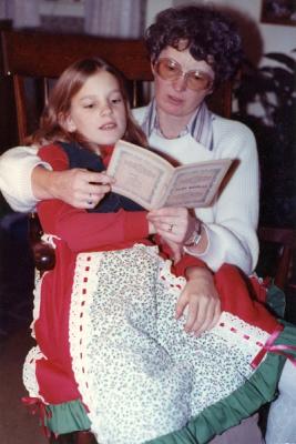 Puzzling over a book for little Barbie