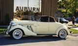 Auburn visits Auburn  (Pauls 1935 Auburn 851 Cabriolet visits home)