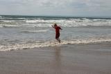 Playing in the surf