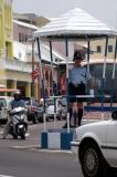 Local police agent, nice shorts!