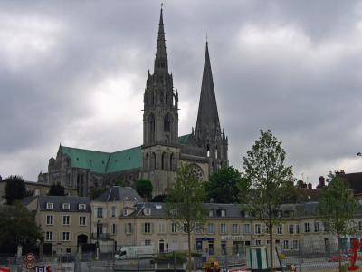 La cathdrale de Chartres par temps maussade