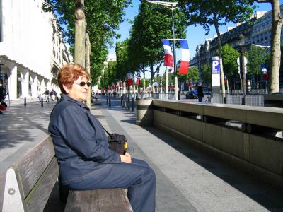 Sur les Champs lyses en attendant le dfil