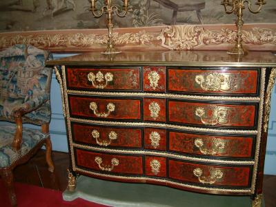 Commode en marqueterie d'poque Louis XIV