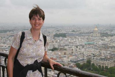 Teresa surveys Paris