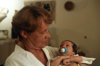 oma and the baby