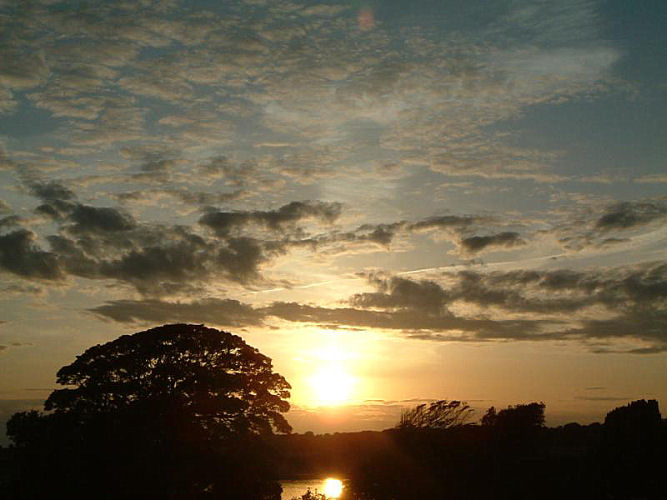 Sunset - with a little help