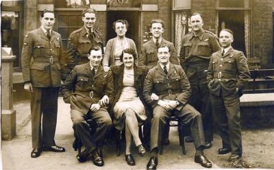 Ken with Airforce mates Blackpool 1940