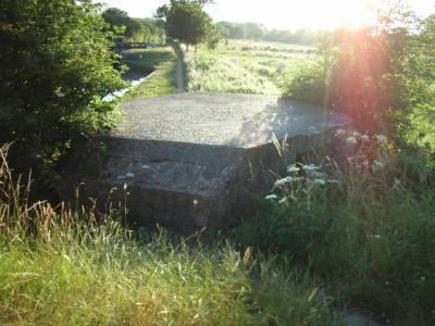 left over - from the war this is nr where the railway crosses over the canal