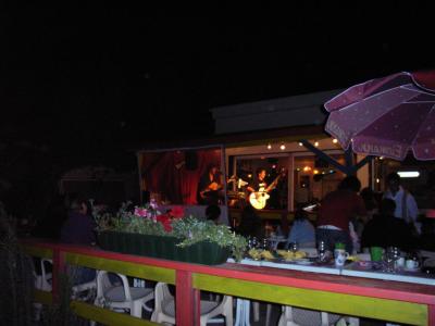 Tina's...music, wine and food all on the beach