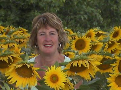 found her!!  Angela in the sunflowers