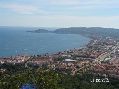 Veiw of Javea port from the Molins