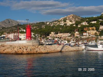Boat trip, Arriving Javea Port