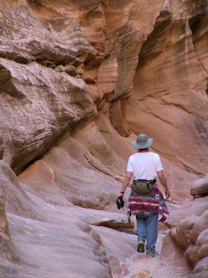 Me, walking The Narrows