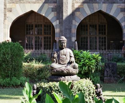 Buddha in the garden, Prince of Wales Museum