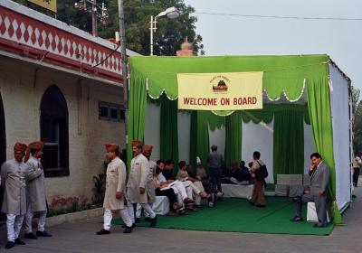 Day 1, Delhi: waiting to the board the Palace on Wheels