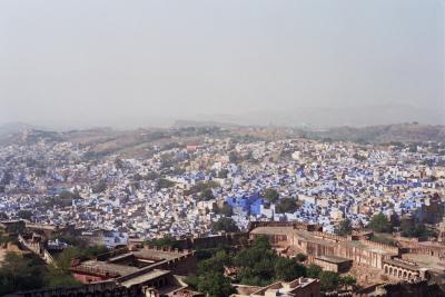 The Blue City from fort