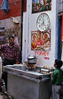 Chai stall, Old Delhi