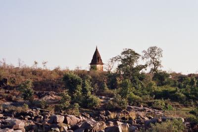 Isolated tower, Orchha