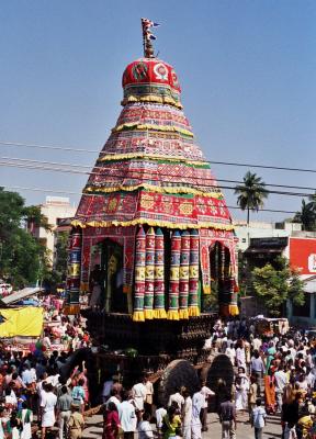 Chariot in religious festival, Chidambaram