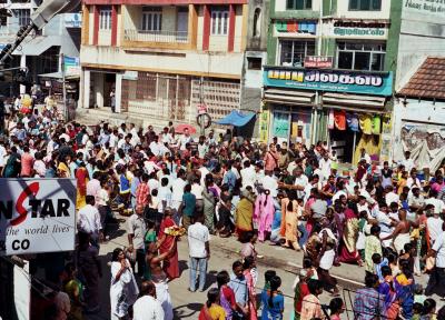 Crowds at festival, Chidambaram