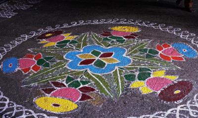 Rangoli (floor decoration), Sabhanayaka temple