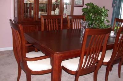 The table and chairs