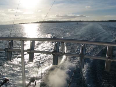 Heading out fishing.