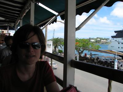 Cherrie at lunch.