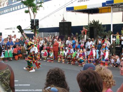 Gombey dancers at Harbour Nights.