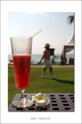 welcome drink from Bali