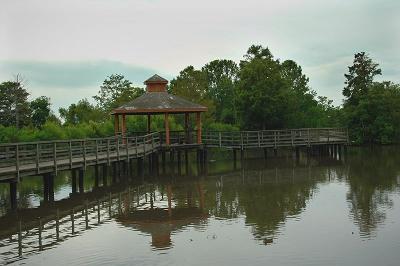 Bridge over lagoon