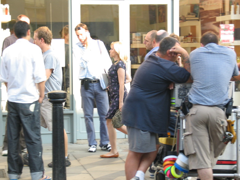 The elusive Scarlett Johansson (she proved to be the real movie star avoiding the public).