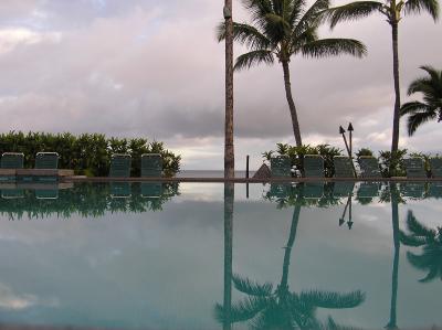 pool overlooking ocean at the Marriott