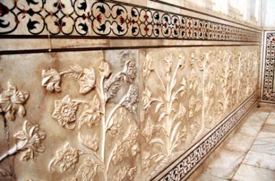 Marble Inlay  & Carving Detail