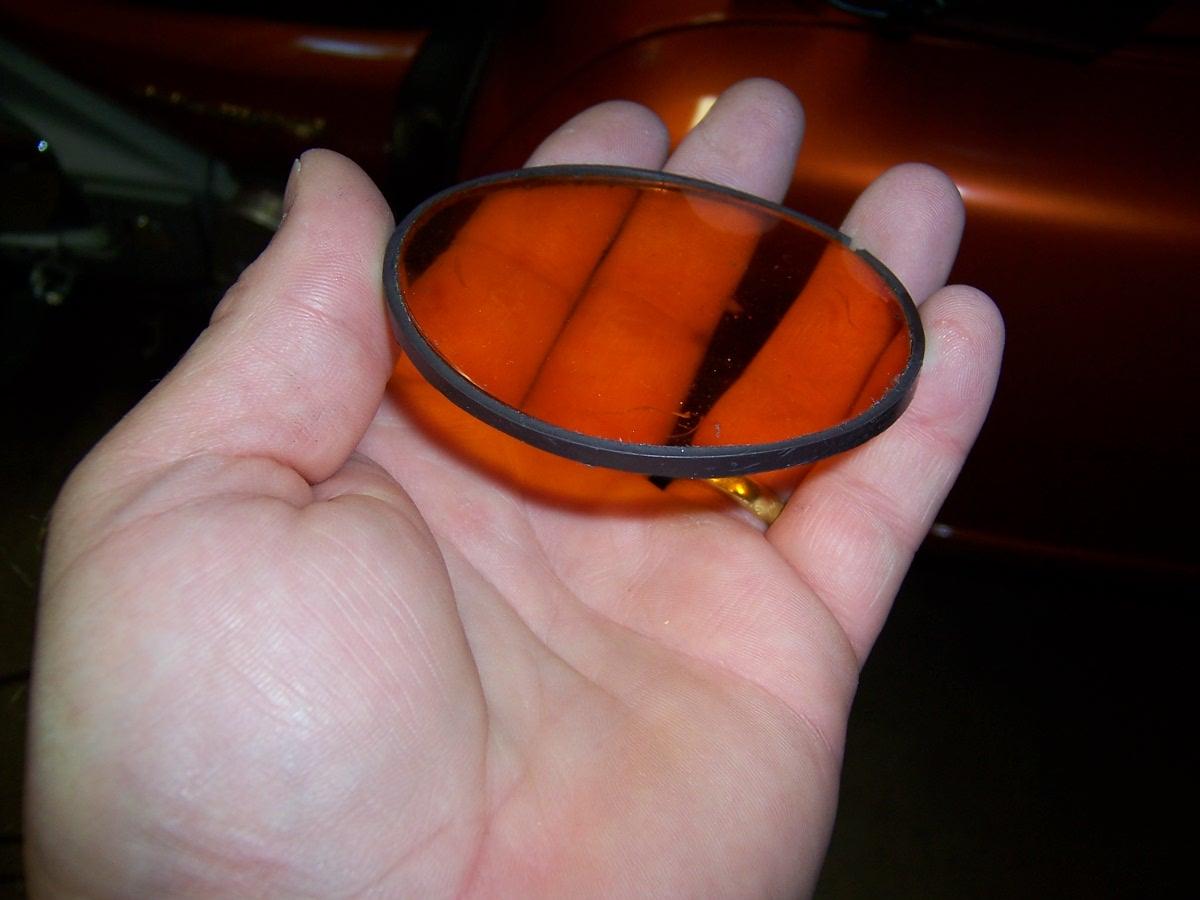 A thin stip applied to a Cee Baileys lens cover