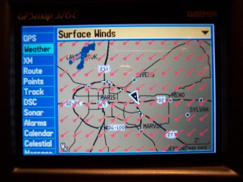 Surface wind speed and direction