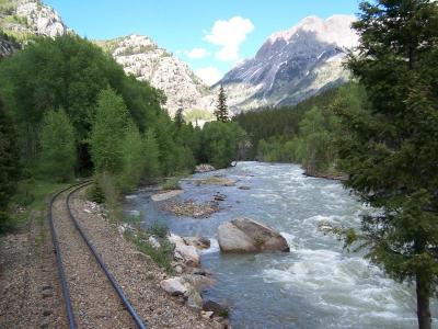 Colorado Scene from rear of  train