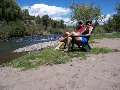 Diane and Fred by the river