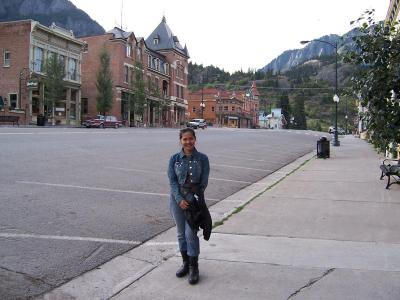 Diane in Downtown Ouray