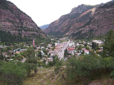Ouray from the road above