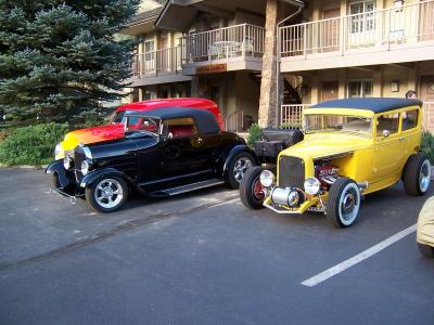 Car show at our hotel
