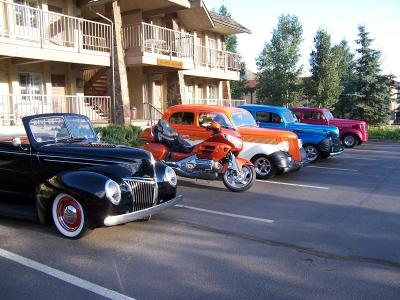 Car show at our hotel